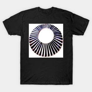 OP ART, 60S, MOD, GEOMETRIC DESIGN, ART DECO FAN T-Shirt